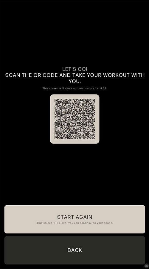 NOHRD Coach QR code workout