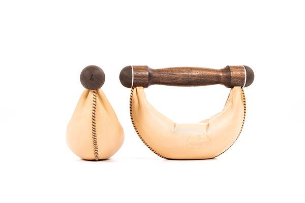SwingBells Set Walnut Natural